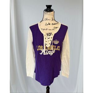 Brand New Fanatics Women’s Size Large Purple Los Angeles Kings NHL Game Day Top